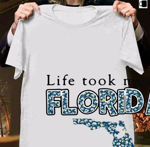 Life Took Me To Florida But Ill Always Be A Jersey Girl Map t-shirt shirt