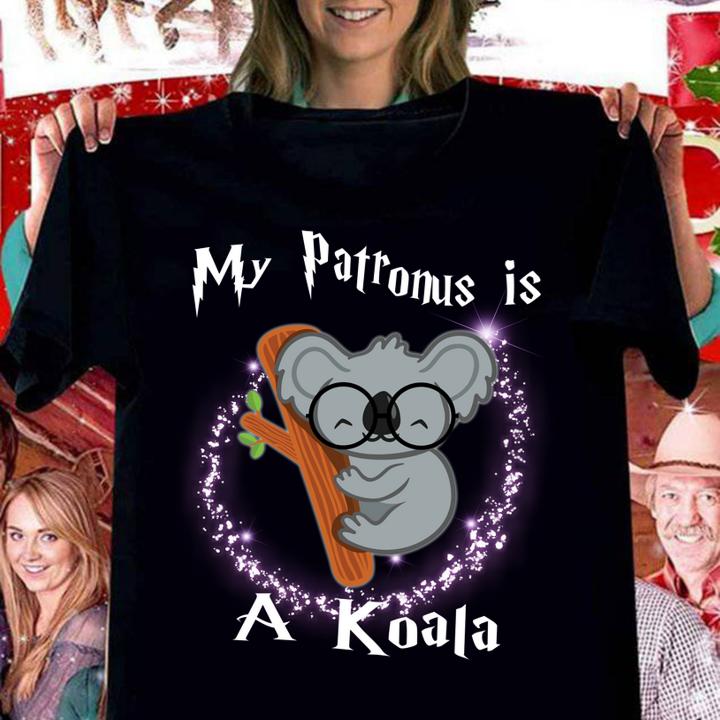 Official My Patronus is a Koala t-shirt woman shirt