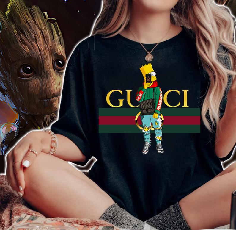 The Simpsons Bart Simpson Style Gucci t-shirt woman shirt
