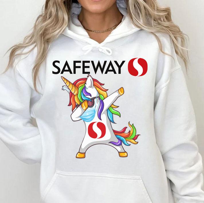 Top Unicorn mask dabbing safeway logo t-shirt hoodie