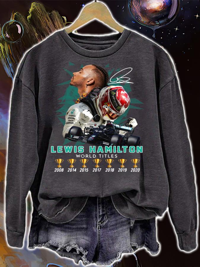 Lewis Hamilton World Titles Champion Cup 2008 To 2020 t-shirt sweatshirt