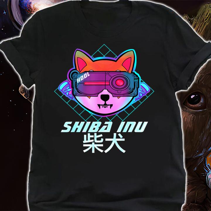 Cyberpunk Shib Army Crypto Shiba inu coin t-shirt shirt