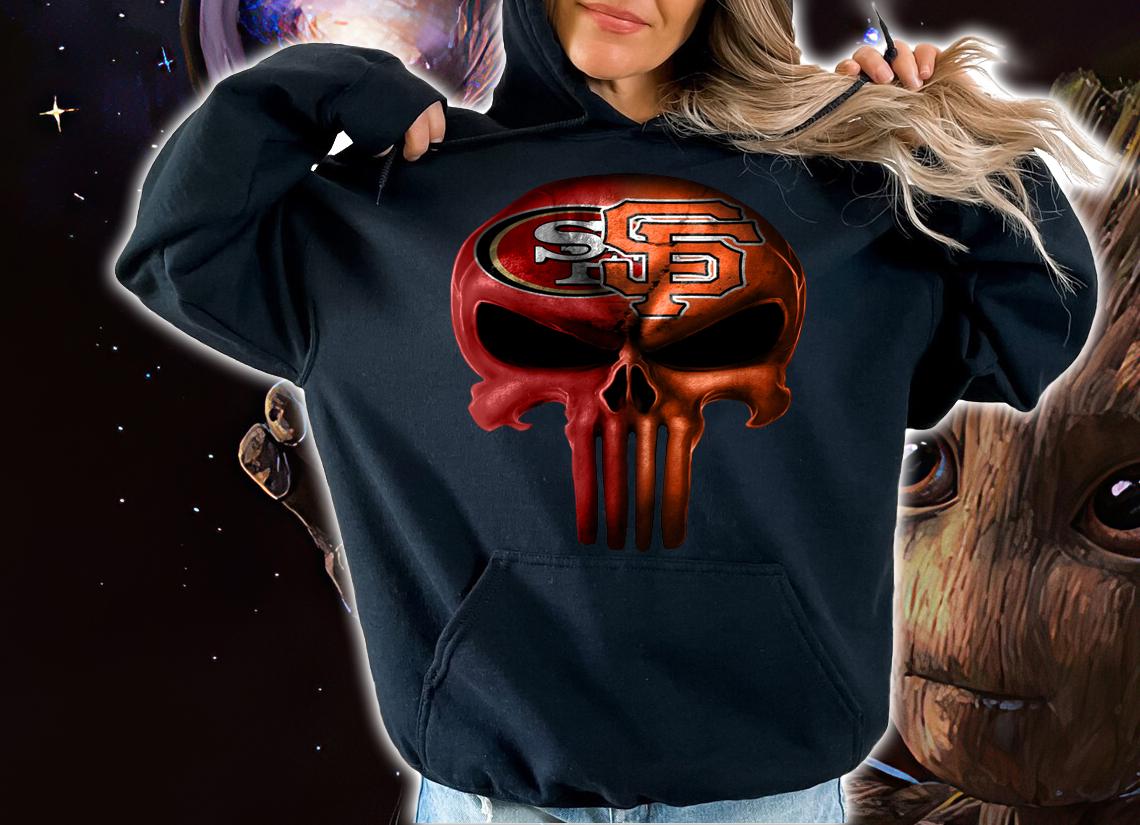 Skull San Francisco 49ers And San Francisco Giants t-shirt hoodie