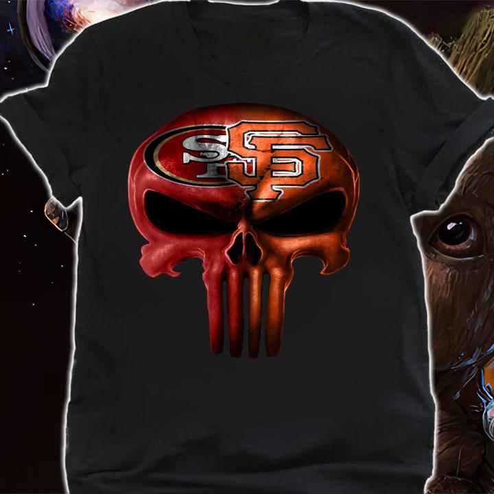 Skull San Francisco 49ers And San Francisco Giants t-shirt shirt