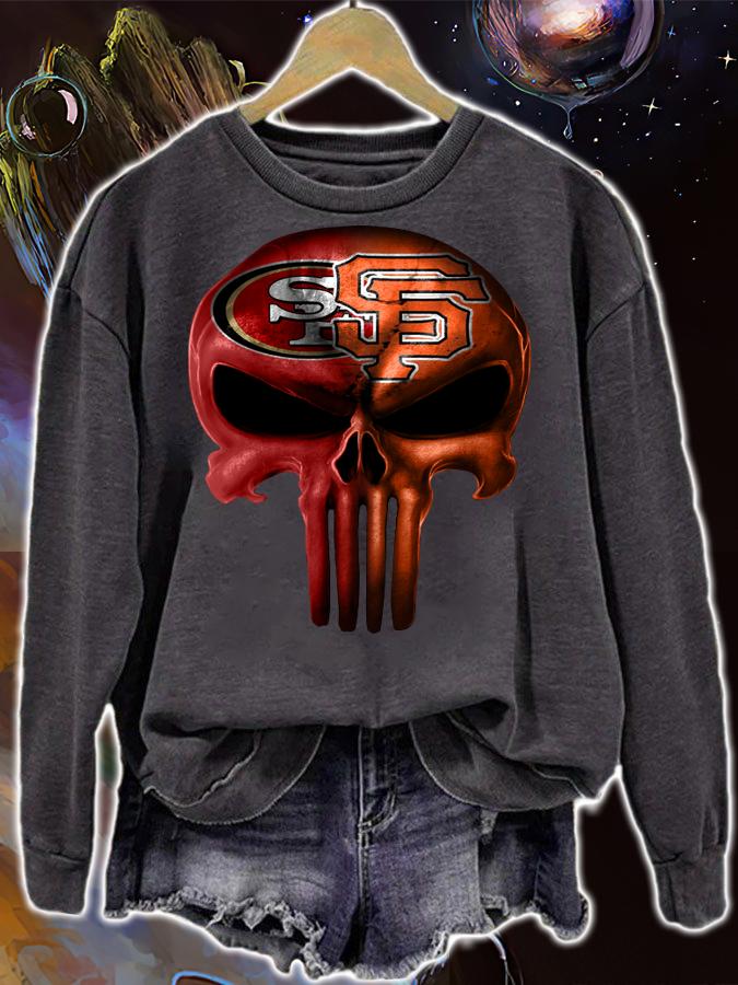 Skull San Francisco 49ers And San Francisco Giants t-shirt sweatshirt