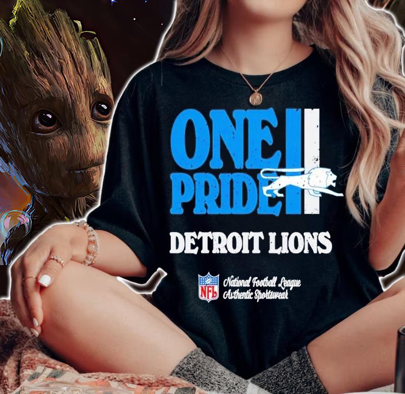 Detroit Lions Vintage One Pride t-shirt woman shirt