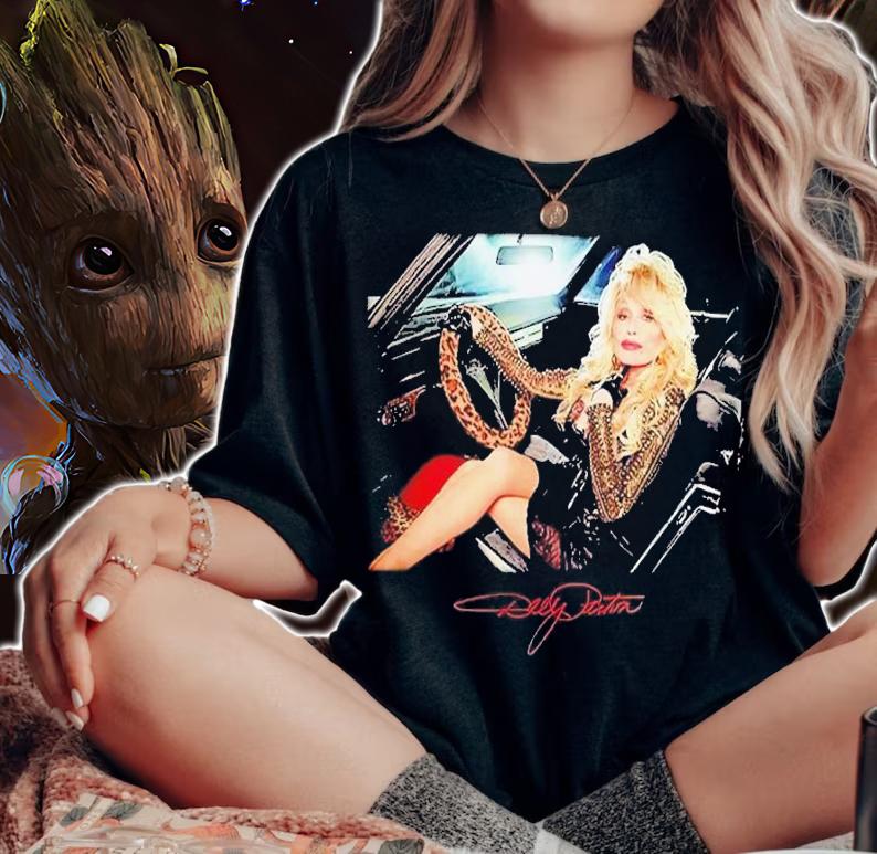 Dolly Parton Rockstar Dolly Caddy cover t-shirt woman shirt