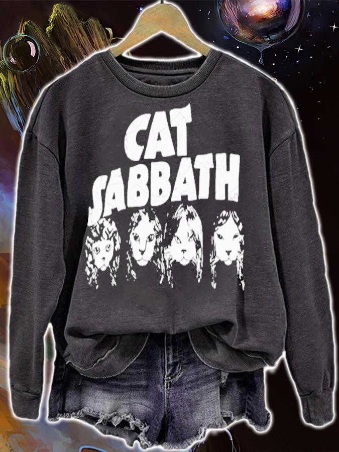 Black Sabbath Cat Band shirt t-shirt sweatshirt