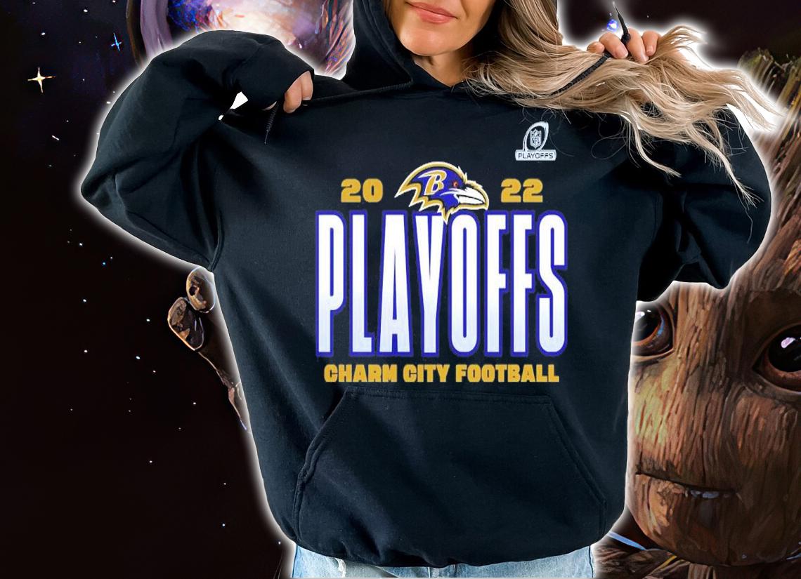 Baltimore Ravens Charm City Football NFL Playoffs 2022 Shirt t-shirt hoodie