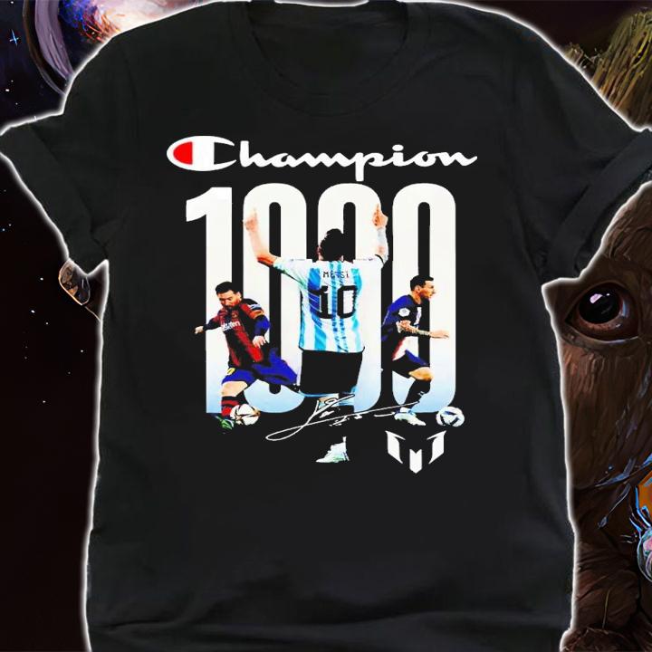 Champion 1000 Lionel Messi signature shirt t-shirt shirt