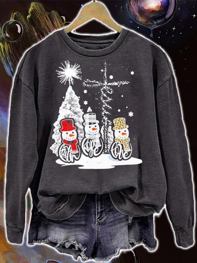 Faith hope love Christmas shirt t-shirt sweatshirt