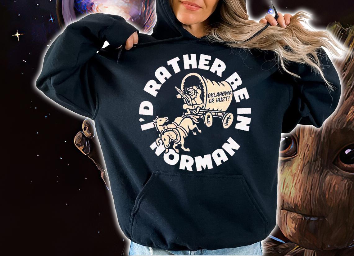 I'd Rather Be in Norman Oklahoma Cardinal shirt t-shirt hoodie