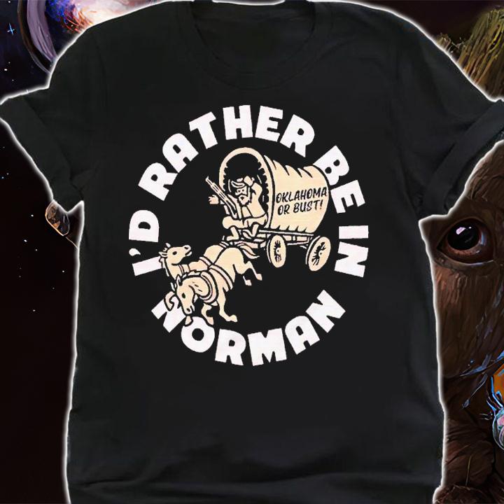 I'd Rather Be in Norman Oklahoma Cardinal shirt t-shirt shirt