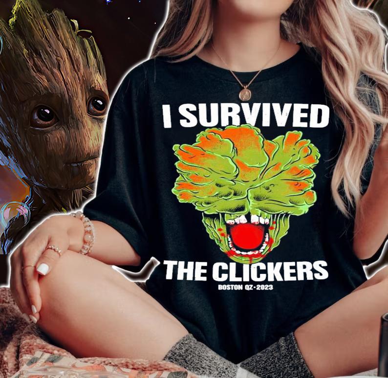 I survived the clickers shirt t-shirt woman shirt