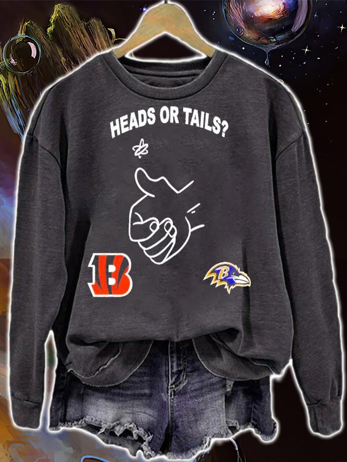 Heads or Tails Cincinnati Bengals and Baltimore Ravens shirt t-shirt sweatshirt
