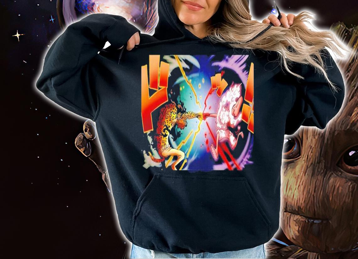 Luffy gear 5 vs Awakened Lucci shirt t-shirt hoodie