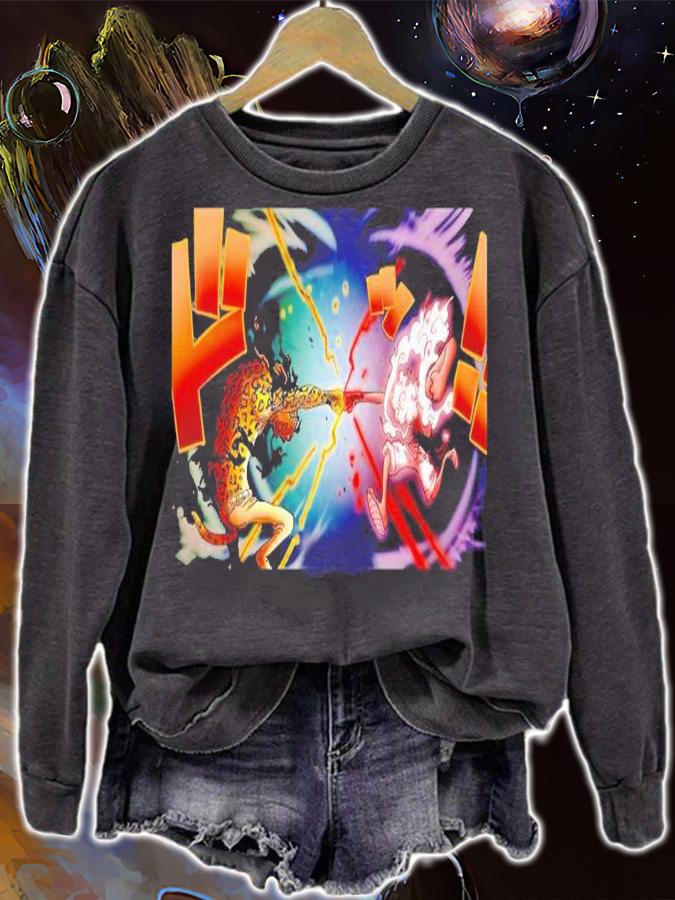 Luffy gear 5 vs Awakened Lucci shirt t-shirt sweatshirt