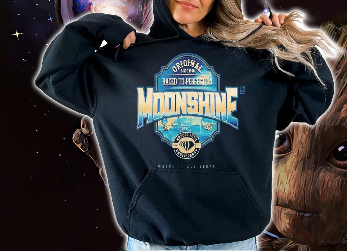NASCAR Checkered Flag 75th Anniversary Moonshine shirt t-shirt hoodie