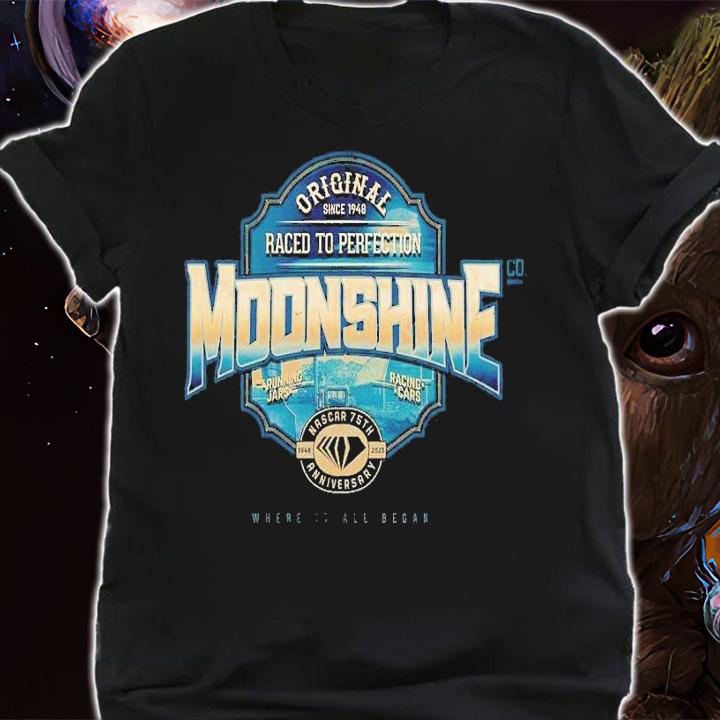 NASCAR Checkered Flag 75th Anniversary Moonshine shirt t-shirt shirt