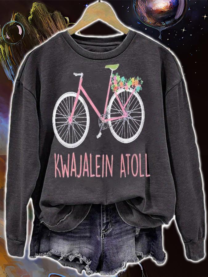 Kwajalein Atoll Bicycle Family Vacation Marshall Island Shirt t-shirt sweatshirt