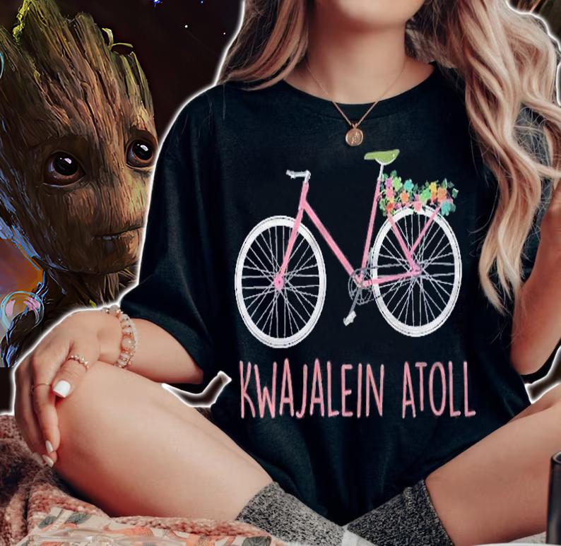Kwajalein Atoll Bicycle Family Vacation Marshall Island Shirt t-shirt woman shirt