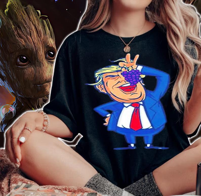 Funny Trump Eating Grapes Shirt t-shirt woman shirt