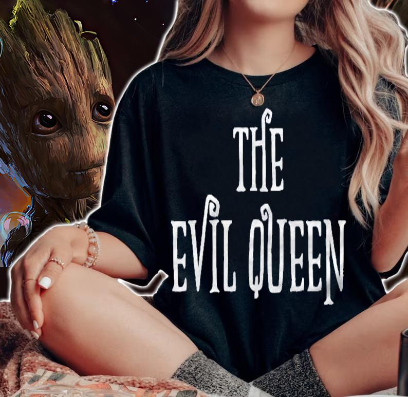 Evil Queen For Mom Matching Family Halloween Costume Shirt