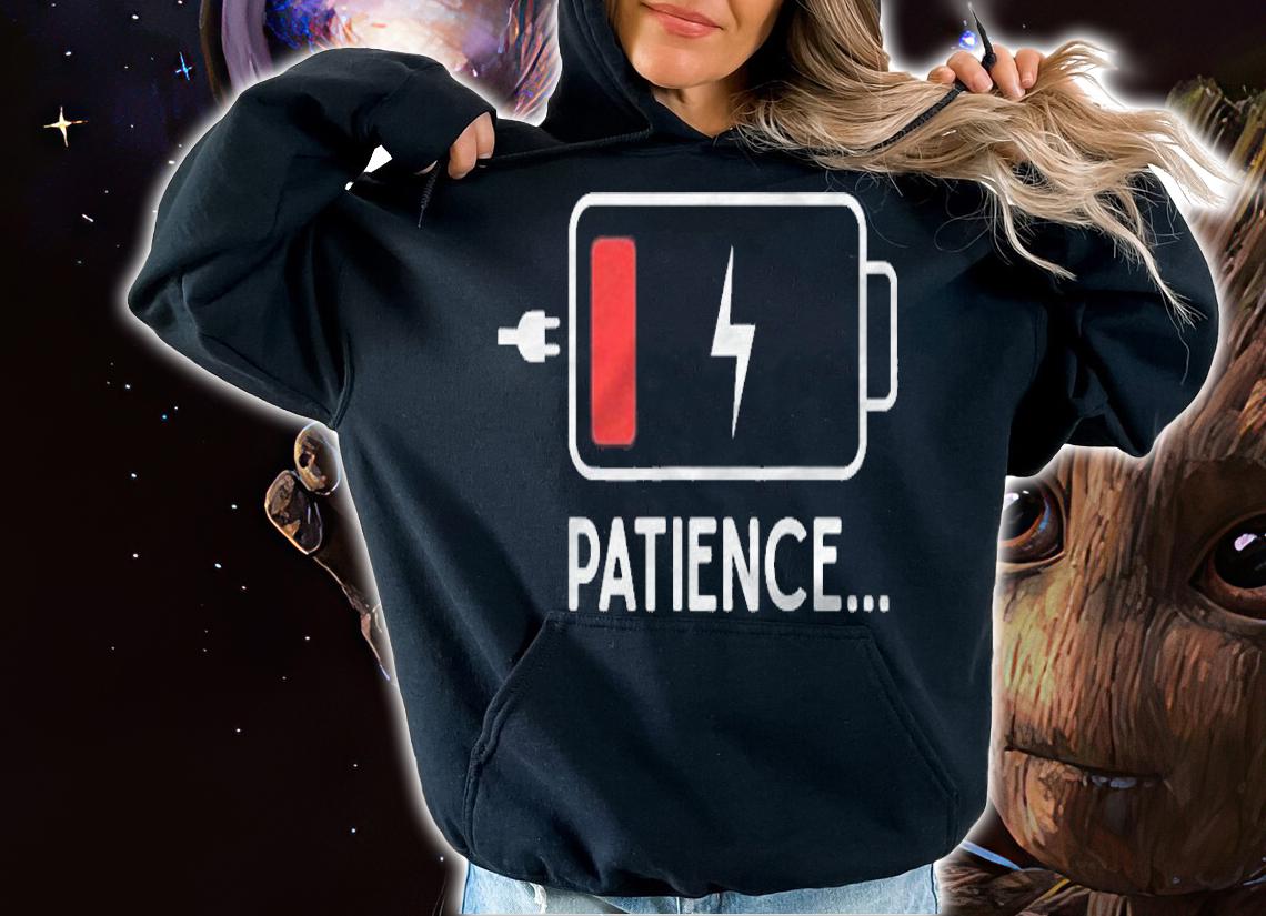 Funny Patience Mom And Dad Low Battery New Baby Humor T-shirt hoodie