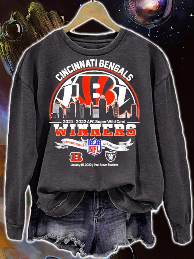Cincinnati Bengals 20210-2022 AFC Super Wild Card Winner Matchups NFL Cincinnati Bengals Vs Las Vegas Raiders Shirt