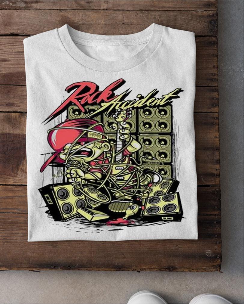 Rock Accident Band Graphic T-shirt